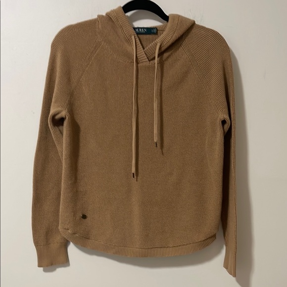 Ralph Lauren Sweaters - ☀️Sale☀️ Ralph Lauren tan hooded sweater size small